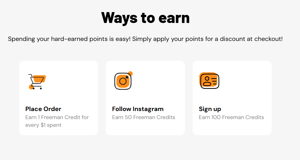 Original loyalty reward structure