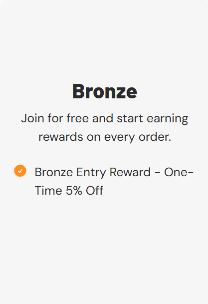 Bronze loyalty tier