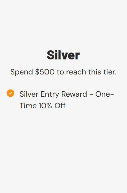 Silver loyalty tier