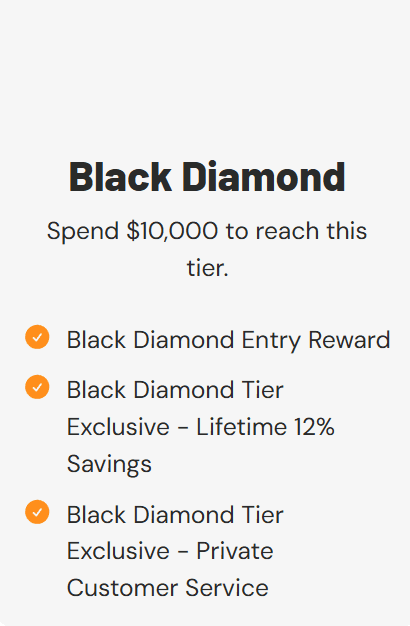 Black Diamond loyalty tier